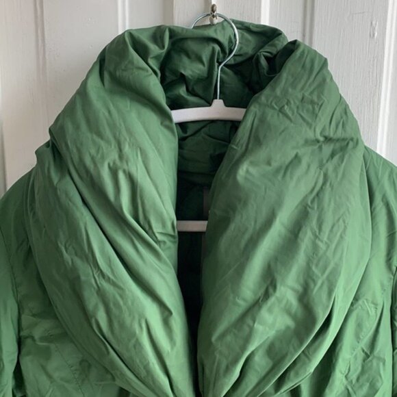 Add Down Green Down Puffer Jacket Coat - Picture 2 of 9